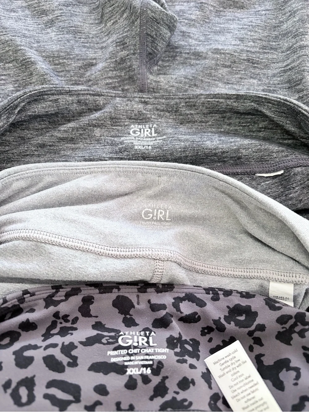 Athleta Girl Gray Leggings Bundle - Size XXL (16)